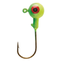 Painted Ball Head Jigs - Chartreuse 1/8 Oz.