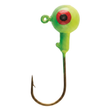 Painted Ball Head Jigs - Chartreuse 1/8 Oz.