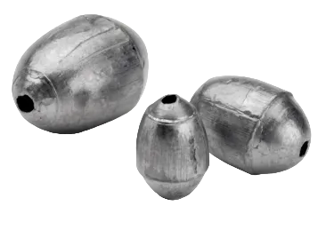 Egg Sinkers - Size 3/8 Oz. 8 Pc.