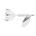 White Rooster Tail Spinner Lure 1/8 Oz.