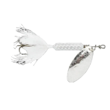 White Rooster Tail Spinner Lure 1/8 Oz.