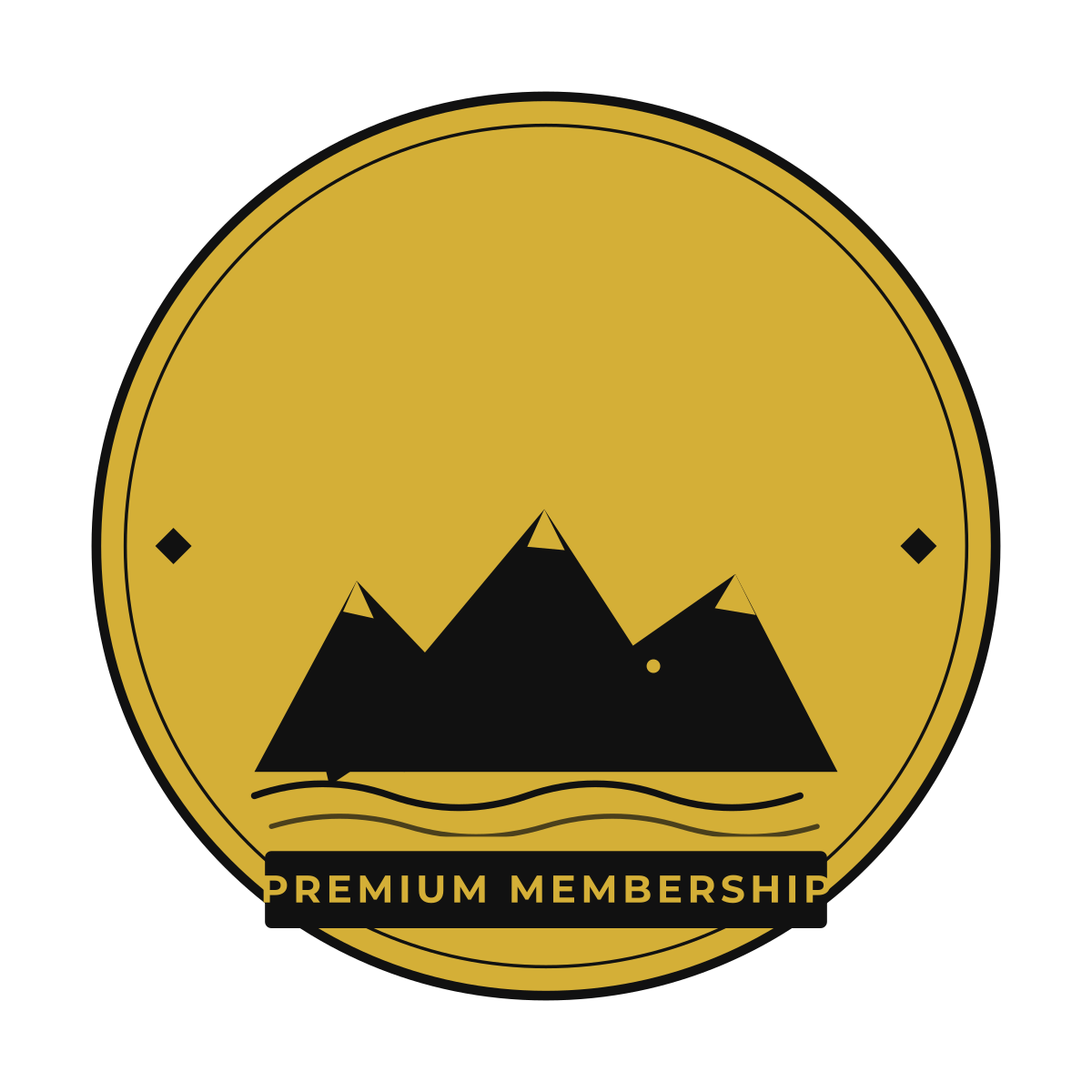 Utah Fishing Tackle Co. gold Premium Membership patch